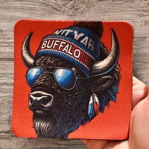 Buffalo Bills Mascot Coasters
1 for $6 or 4 for $25
